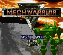 Mechwarrior (Germany) Title Screen